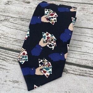 Vintage Perry Ellis Portfolio Tie playing cards